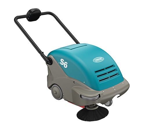 Tennant S6 | Floor Sweeper | 26" Walk Behind  | Battery | Push